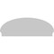Ekena Millwork Elliptical Smooth Architectural Grade PVC Combination Pediment, 58"W x 21-3/8"H x 2-3/4"P PEDPC058X215ELL00 - alternate 5